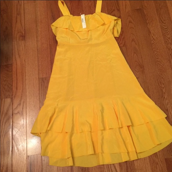 SALE J. Crew Cold Shoulder Silk Midi Dress (8) NWT - Picture 3 of 5